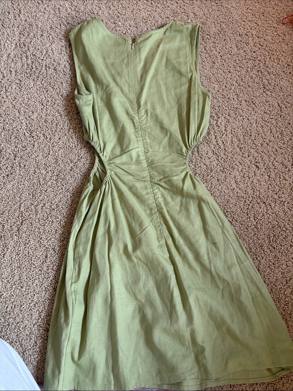 Princess Polly Light Olive Green Midi Dress - Picture 2 of 3